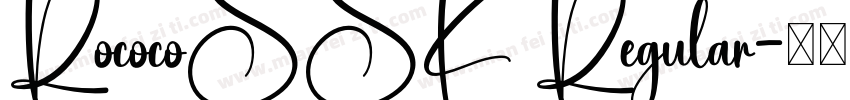 RococoSSK Regular字体转换